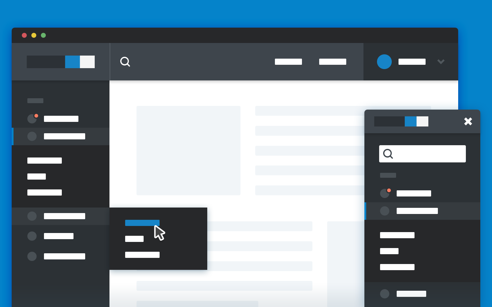 Responsive Sidebar Navigation